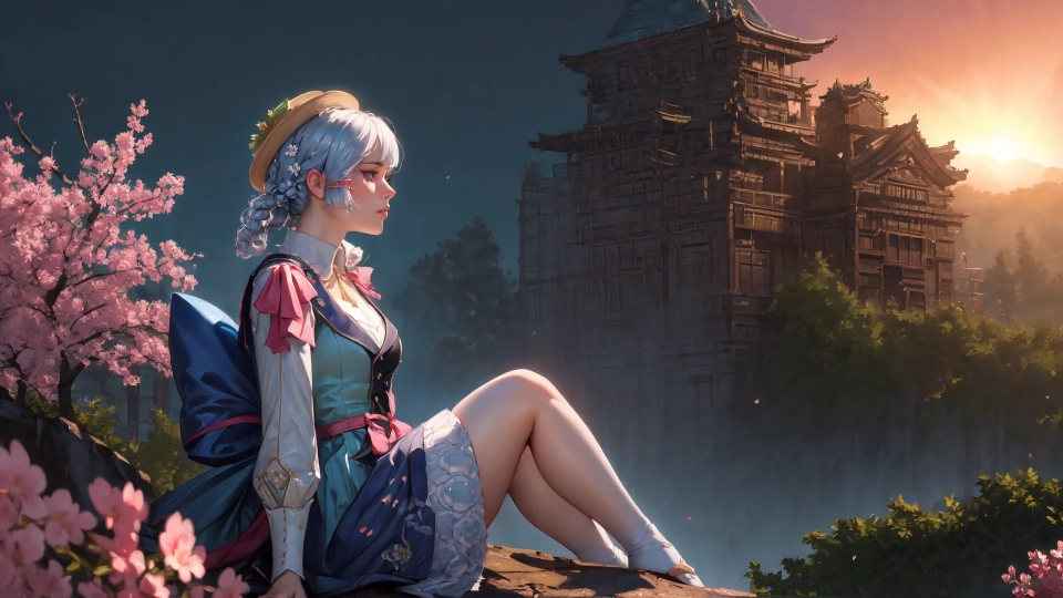 AI generated picture of Kamisato Ayaka