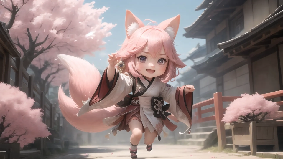 AI generated picture of Yae Miko