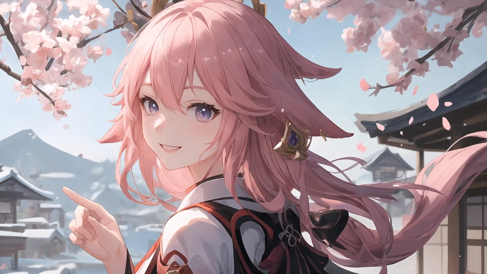 AI generated picture of Yae Miko