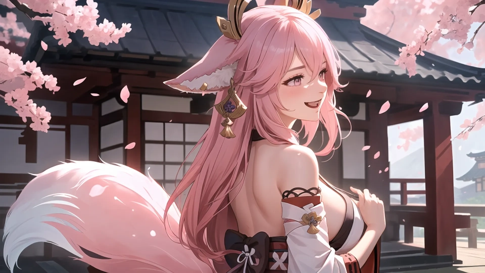 AI generated picture of Yae Miko