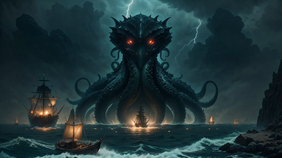 AI generated picture of Lovecraft