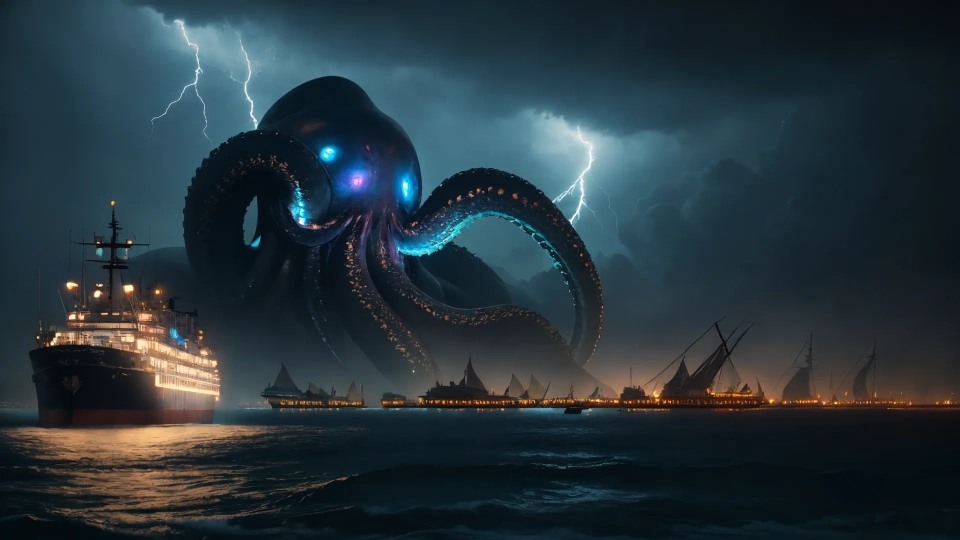 AI generated picture of Lovecraft