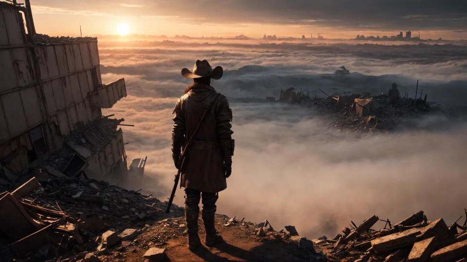 AI generated picture of Post Apocalyptic