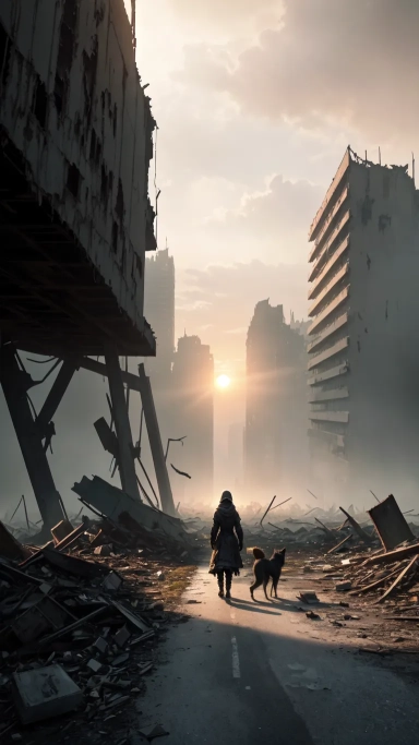 AI generated picture of Post Apocalyptic
