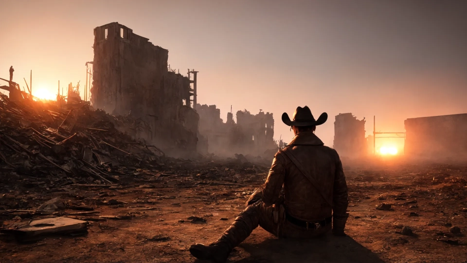 AI generated picture of Post Apocalyptic