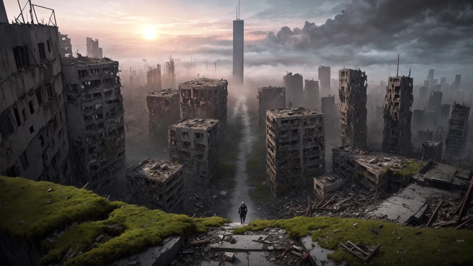 AI generated picture of Post Apocalyptic