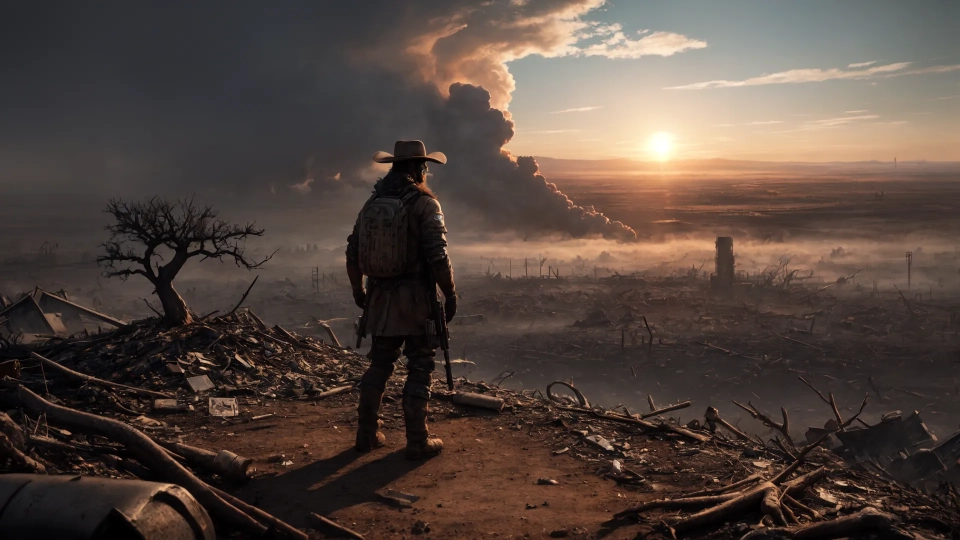 AI generated picture of Post Apocalyptic