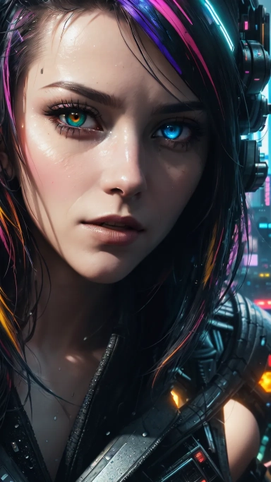 AI generated picture of Cyberpunk