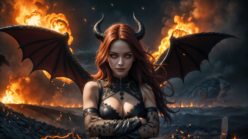 AI generated picture of Angels & Demons