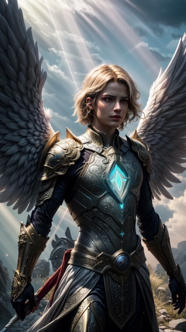 AI generated picture of Angels & Demons