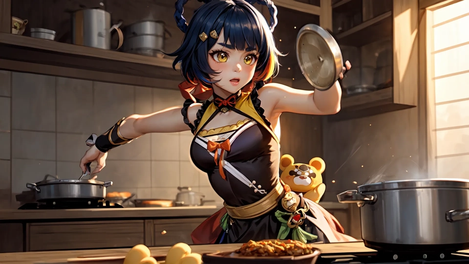 AI generated picture of Xiangling