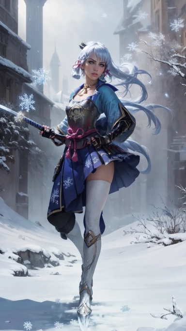 AI generated picture of Kamisato Ayaka