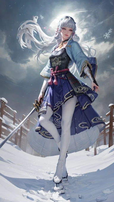 AI generated picture of Kamisato Ayaka