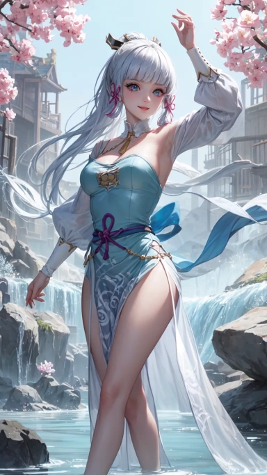 AI generated picture of Kamisato Ayaka