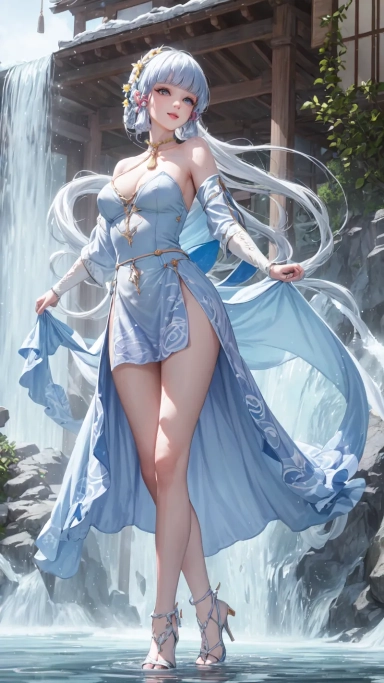 AI generated picture of Kamisato Ayaka