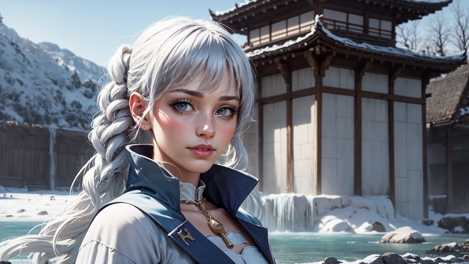 AI generated picture of Kamisato Ayaka