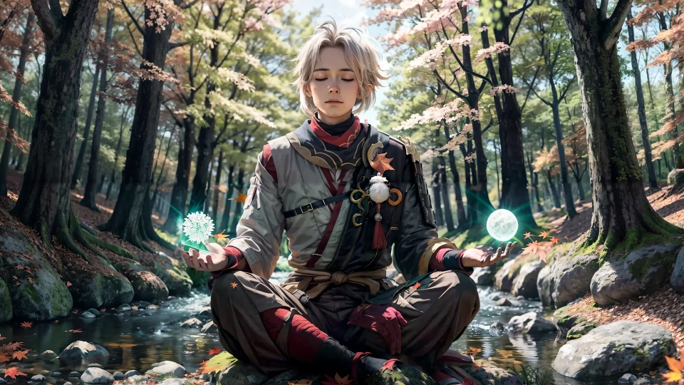 AI generated picture of Kaedehara Kazuha