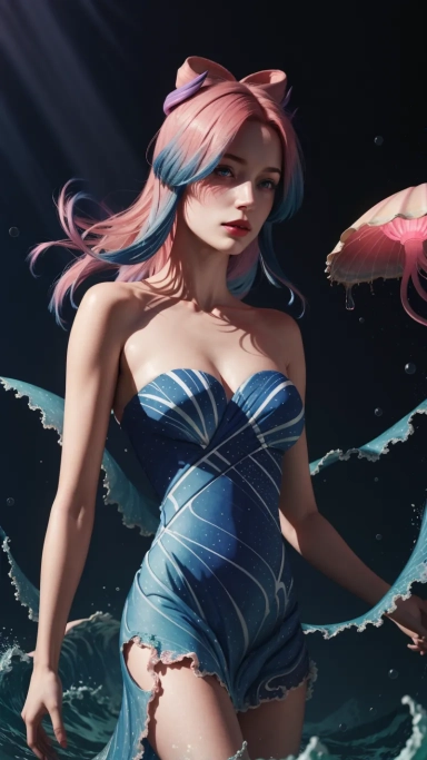 AI generated picture of Sangonomiya Kokomi