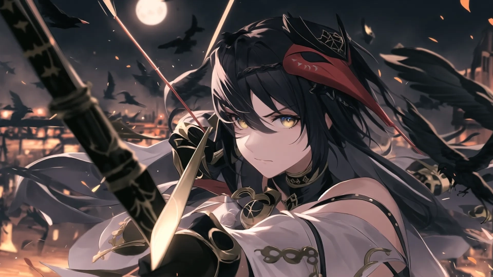 AI generated picture of Kujou Sara