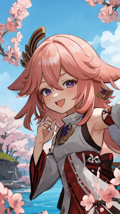 AI generated picture of Yae Miko