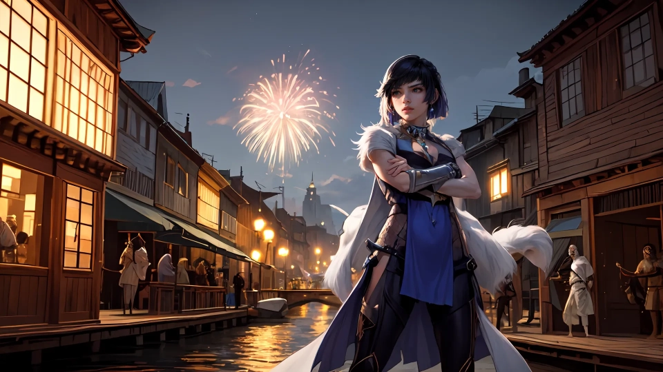 AI generated picture of Yelan