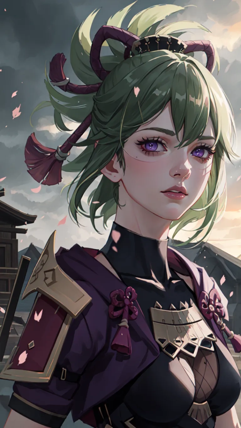 the character in the anime is ready to use her clothes for fighting with swords and bows are also dressed up as a woman dressed for
