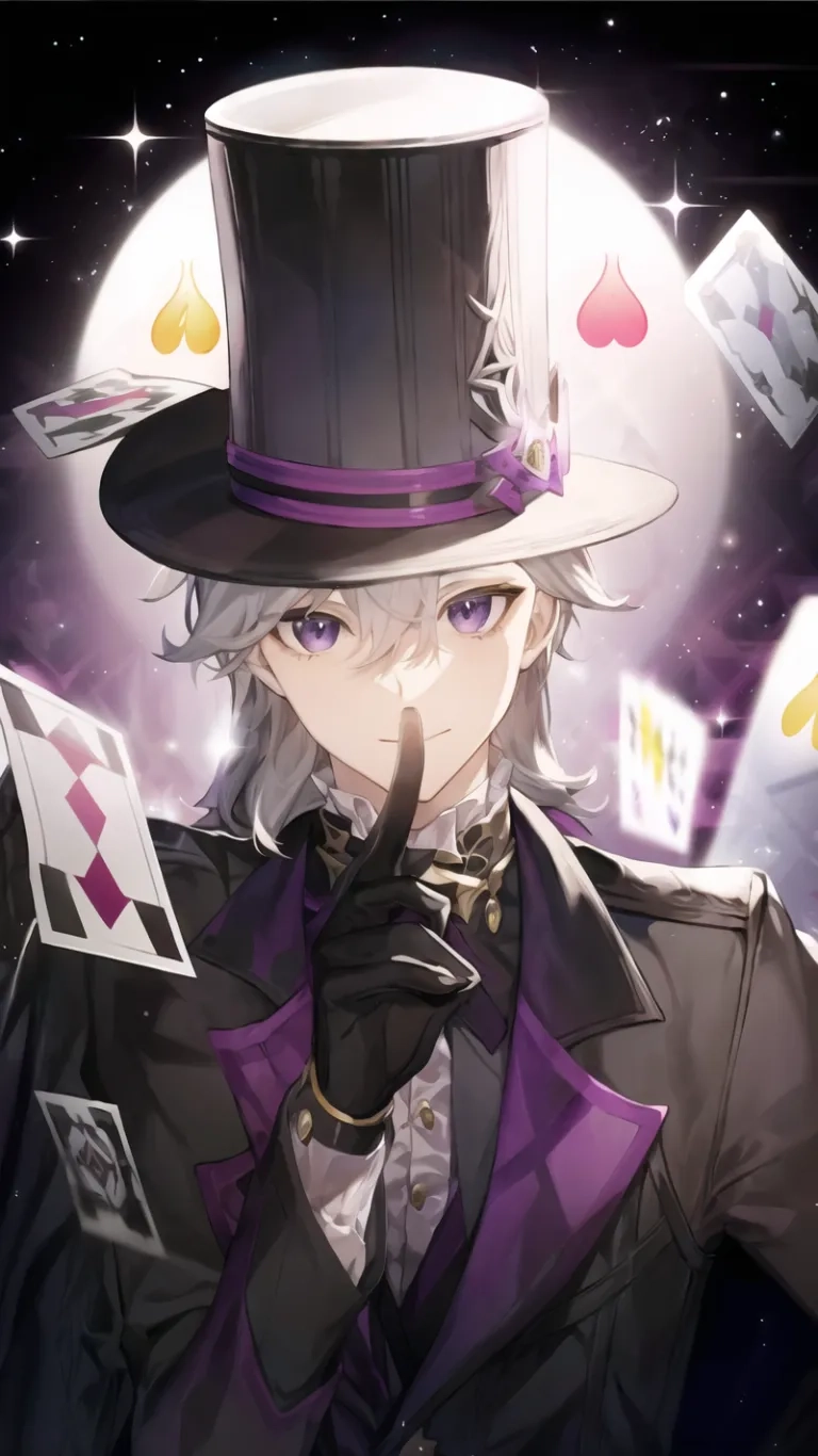 an anime characters of several different ages playing cards together for a match of card games and games while on a background full moon that is very far away from them