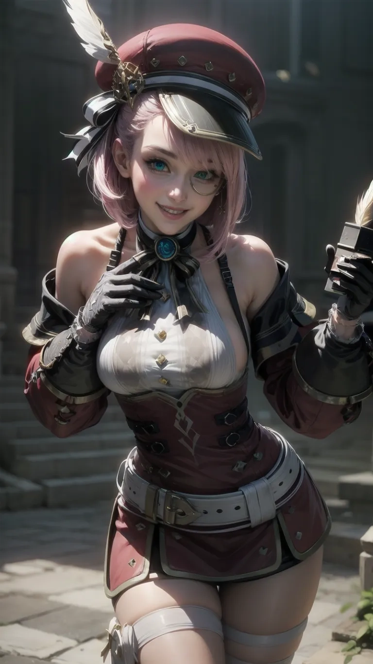 an image of woman dressed as the witch with a gun in her hand in this image taken during the anime convention in japan, 2012
