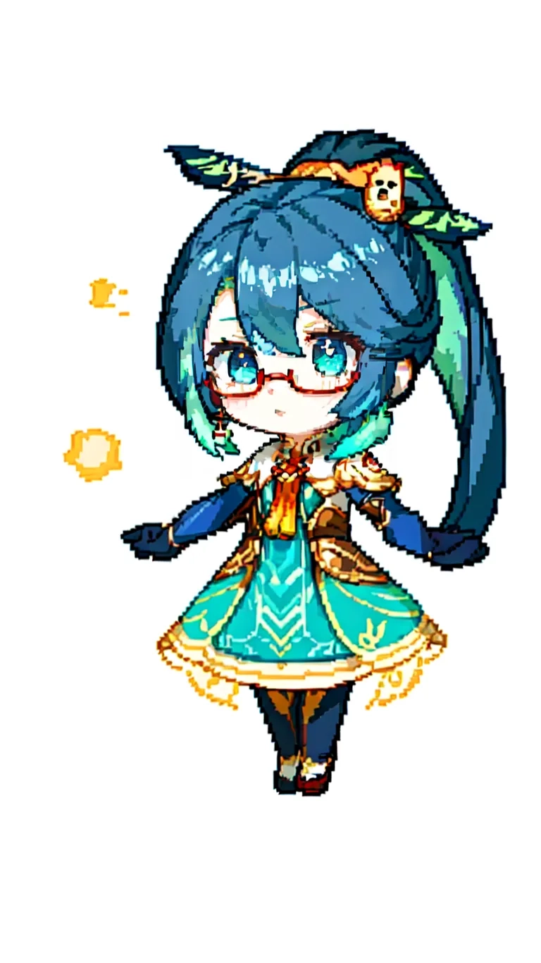 a pixel art image of a girl in an image of some characters and the words'emo'are in the upper right hand