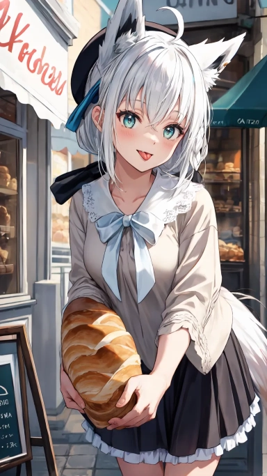 AI generated picture of Shirakami Fubuki