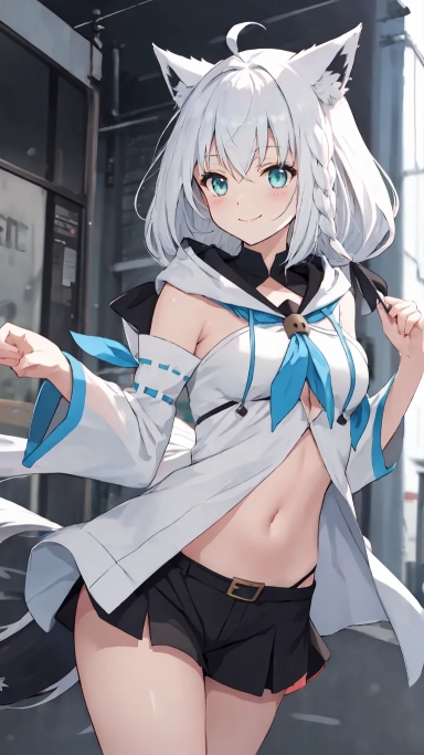 AI generated picture of Shirakami Fubuki