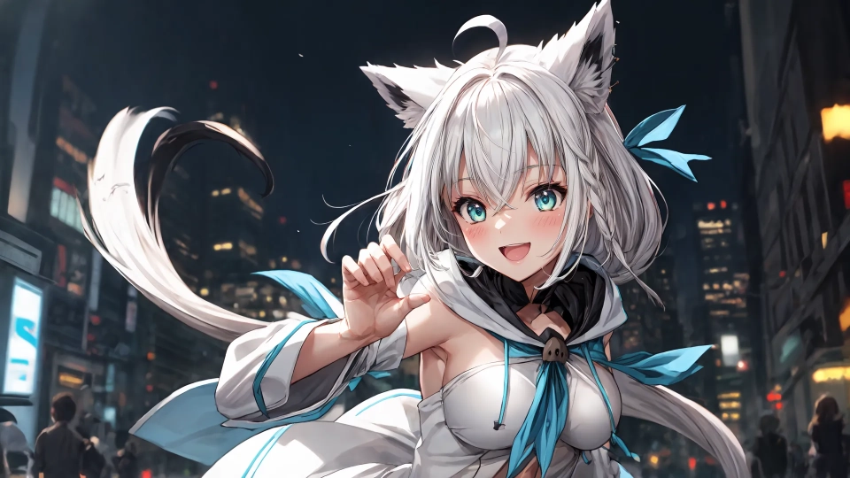 AI generated picture of Shirakami Fubuki