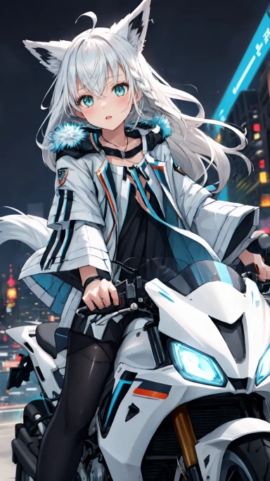 AI generated picture of Shirakami Fubuki