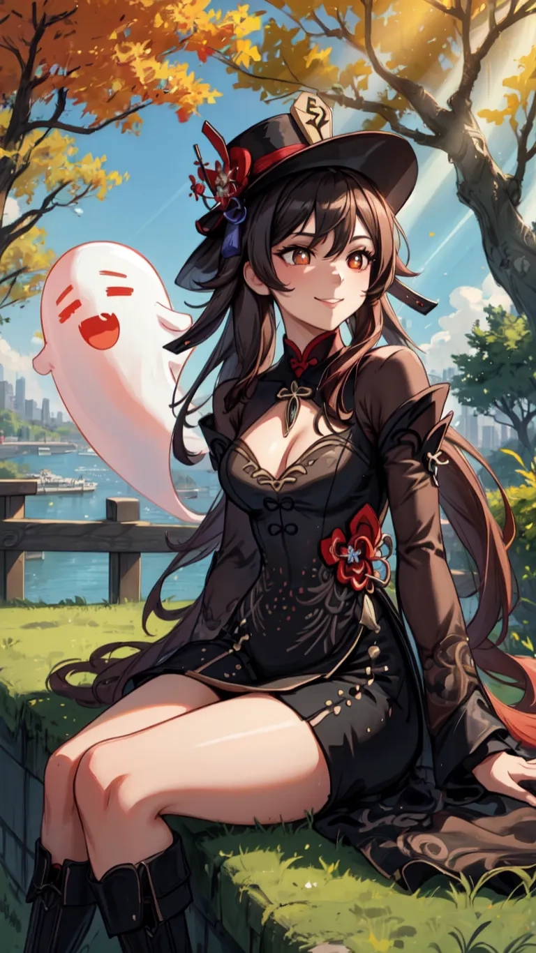there is an image of a person sitting outside in the grass with a mask hanging from the side of them and a mask to their left
