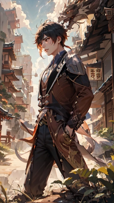 AI generated picture of Zhongli