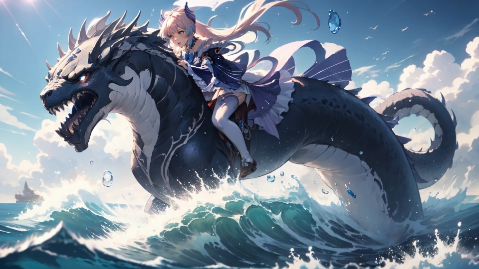 AI generated picture of Sangonomiya Kokomi
