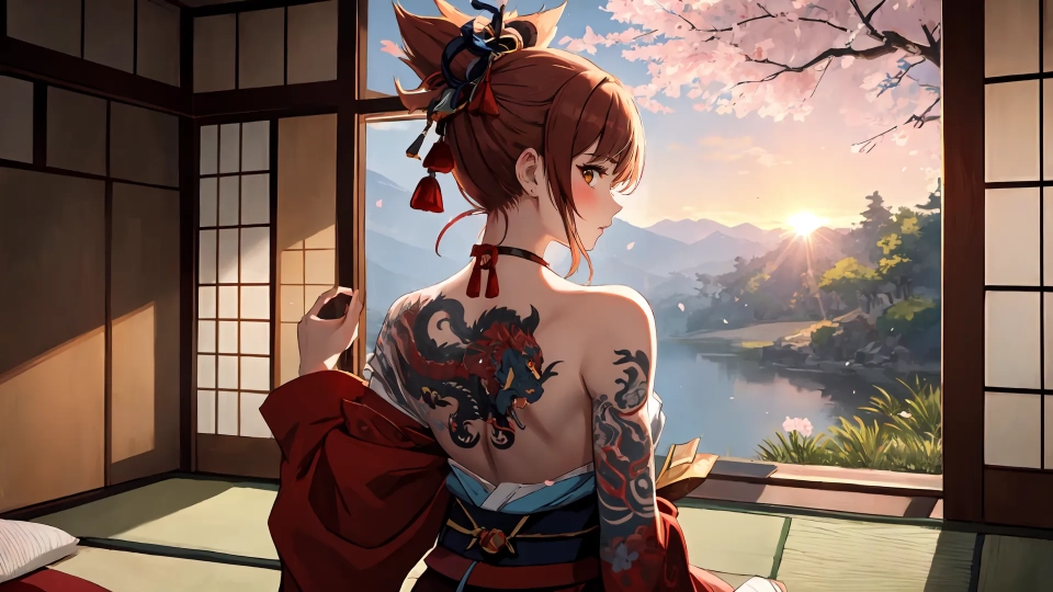 AI generated picture of Yoimiya