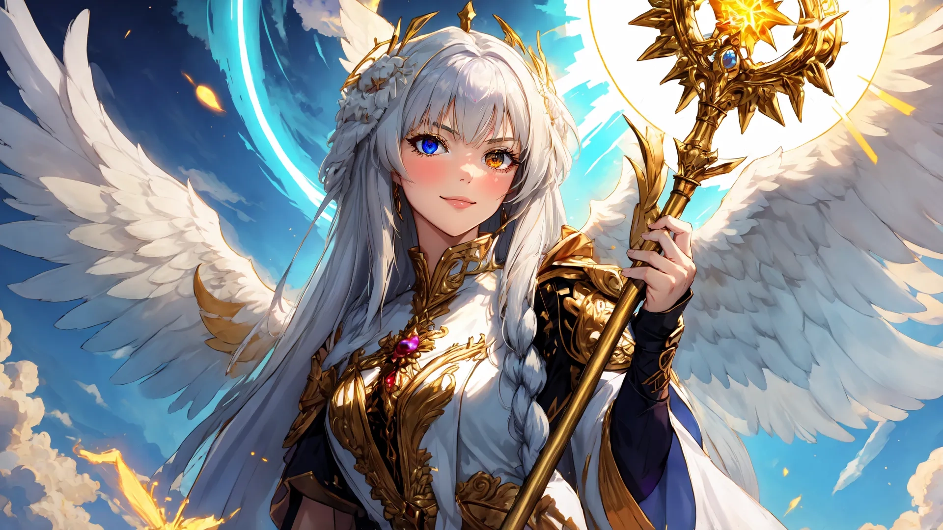 a women who is holding a sc weapon