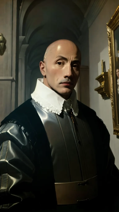 AI generated picture of Dwayne The Rock Johnson