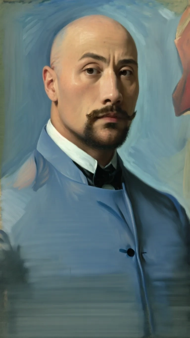 AI generated picture of Dwayne The Rock Johnson