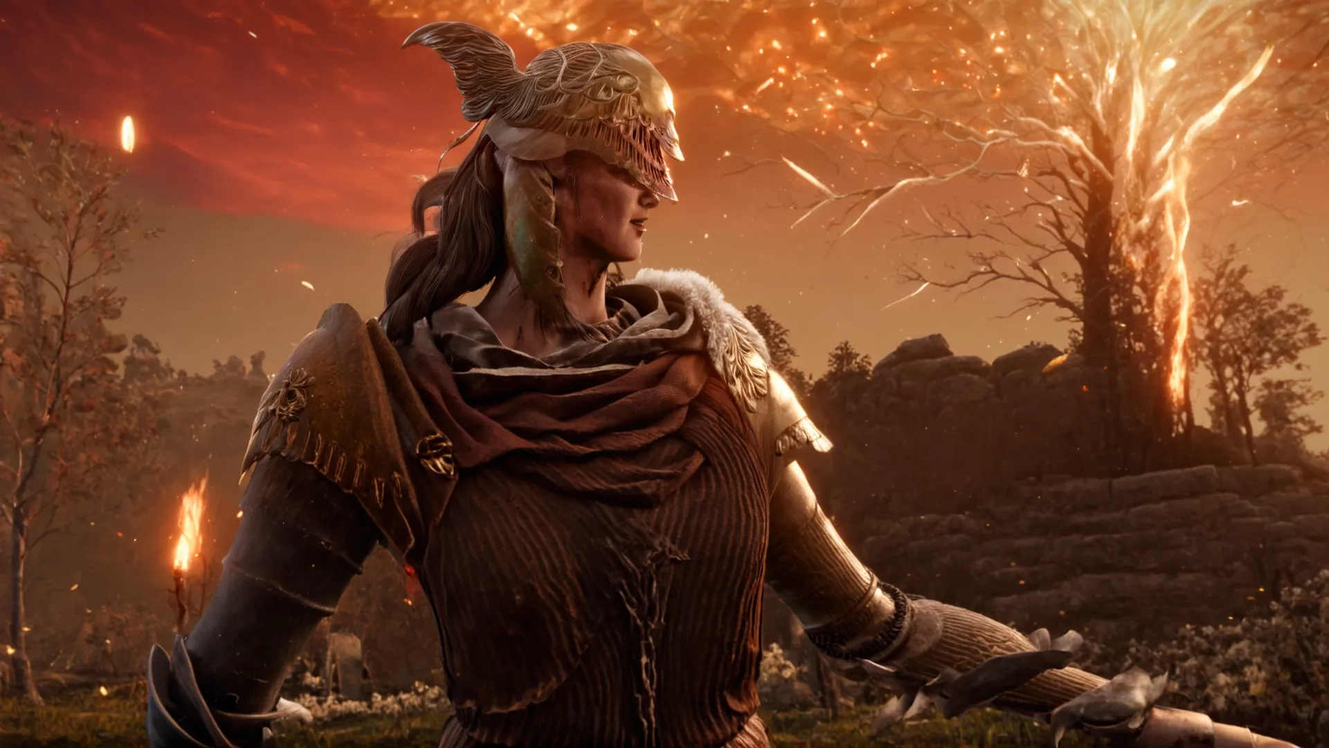 an image of a young woman on the elder warground