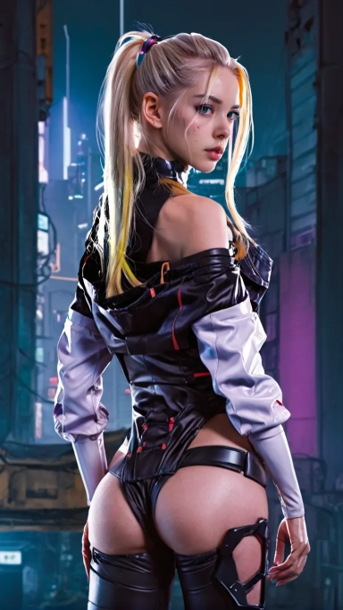 AI generated picture of Lucy (Cyberpunk Edgerunners)