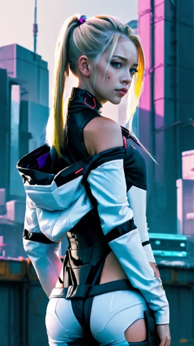 AI generated picture of Lucy (Cyberpunk Edgerunners)