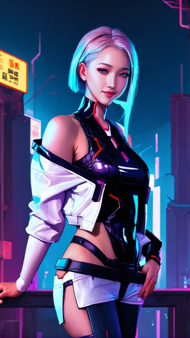 AI generated picture of Lucy (Cyberpunk Edgerunners)