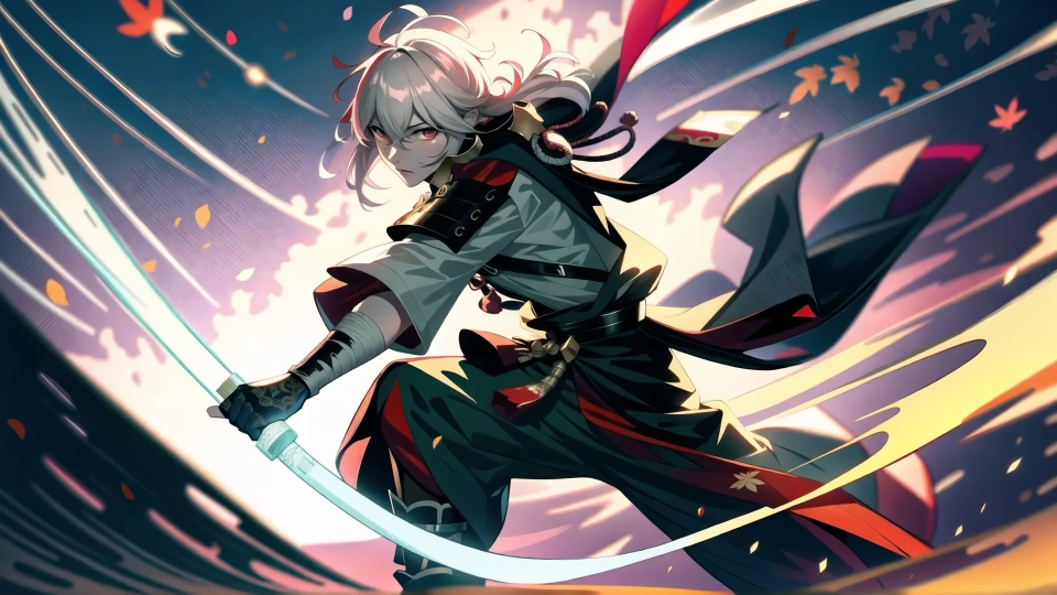 AI generated picture of Kaedehara Kazuha