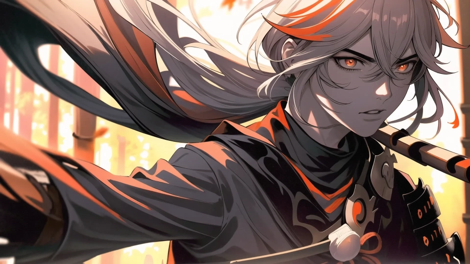 AI generated picture of Kaedehara Kazuha