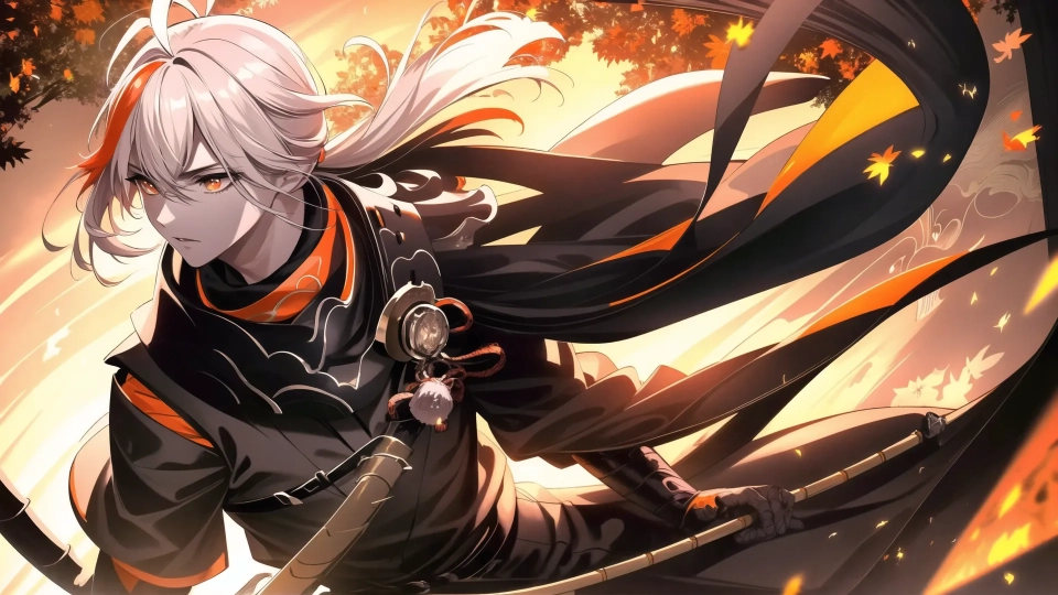 AI generated picture of Kaedehara Kazuha