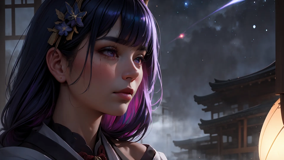AI generated picture of Raiden Shogun