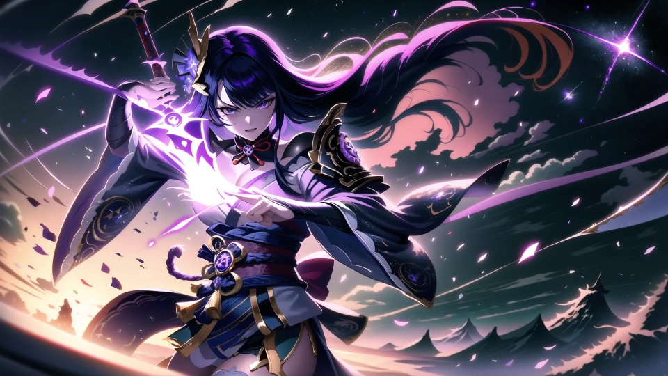 AI generated picture of Raiden Shogun