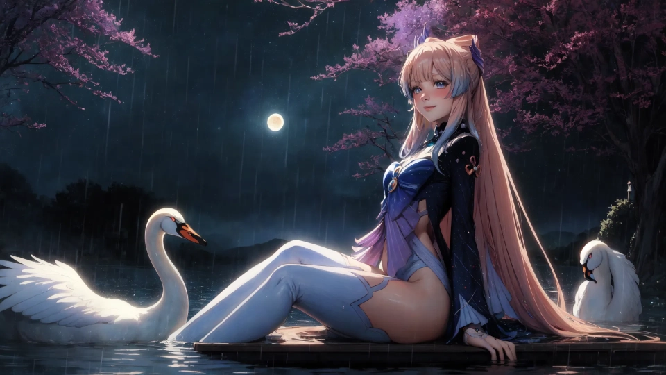 AI generated picture of Sangonomiya Kokomi